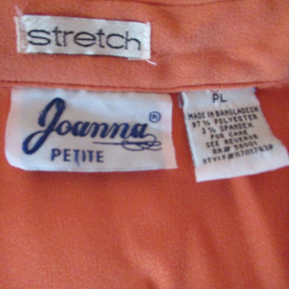 Vintage Joanna Petite peach collared top - Picture 7 of 11